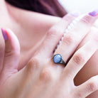 MINIMALIST GEMSTONE SIGNET RING - Danelian Jewelry