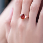 MINIMALIST GEMSTONE SIGNET RING - Danelian Jewelry