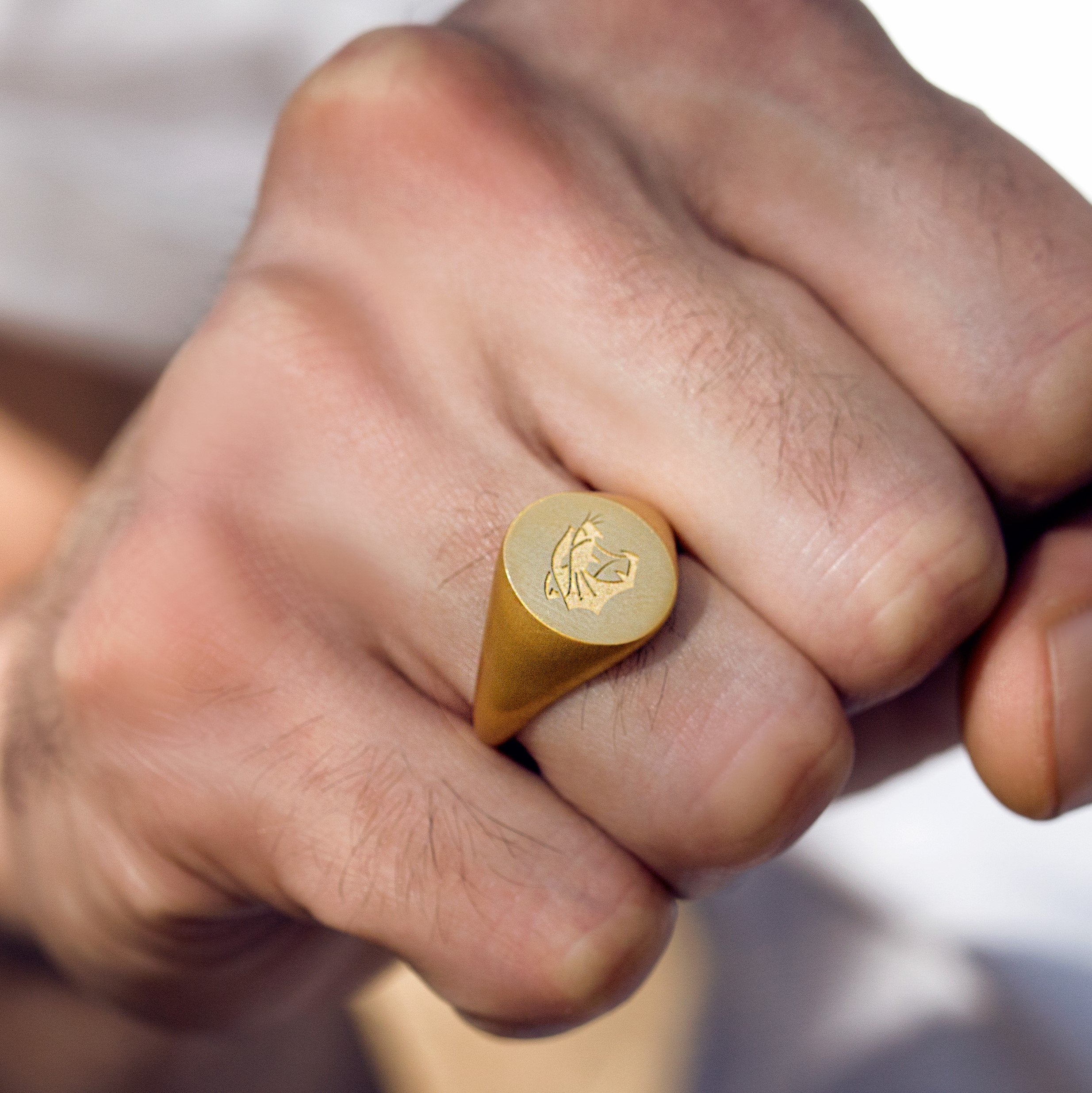 CUSTOM LETTER RING - Danelian Jewelry