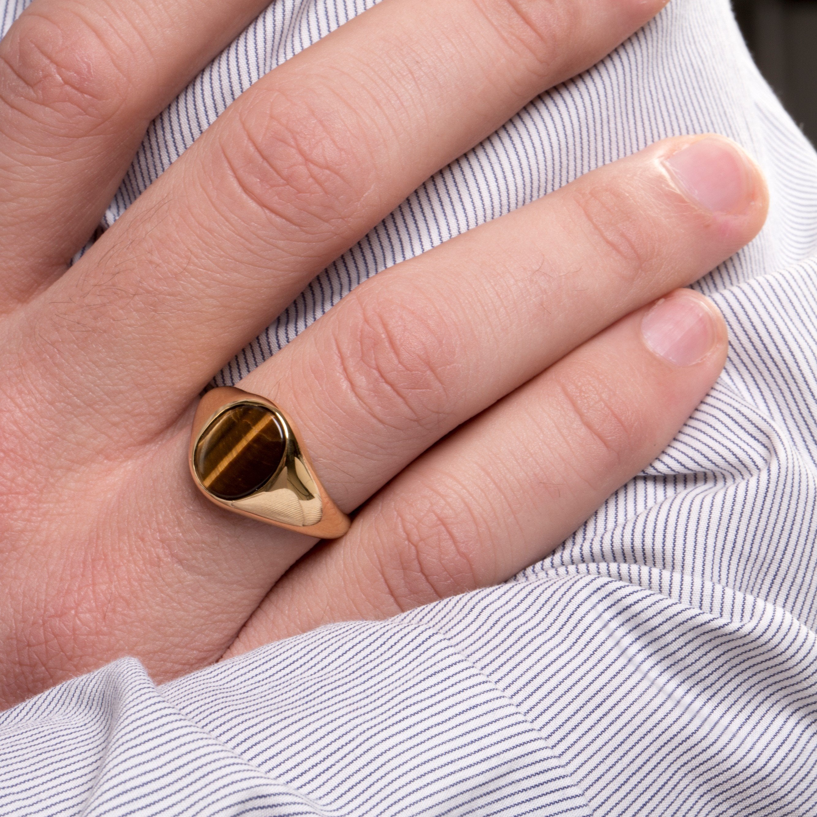 TIGER EYE RING - Danelian Jewelry