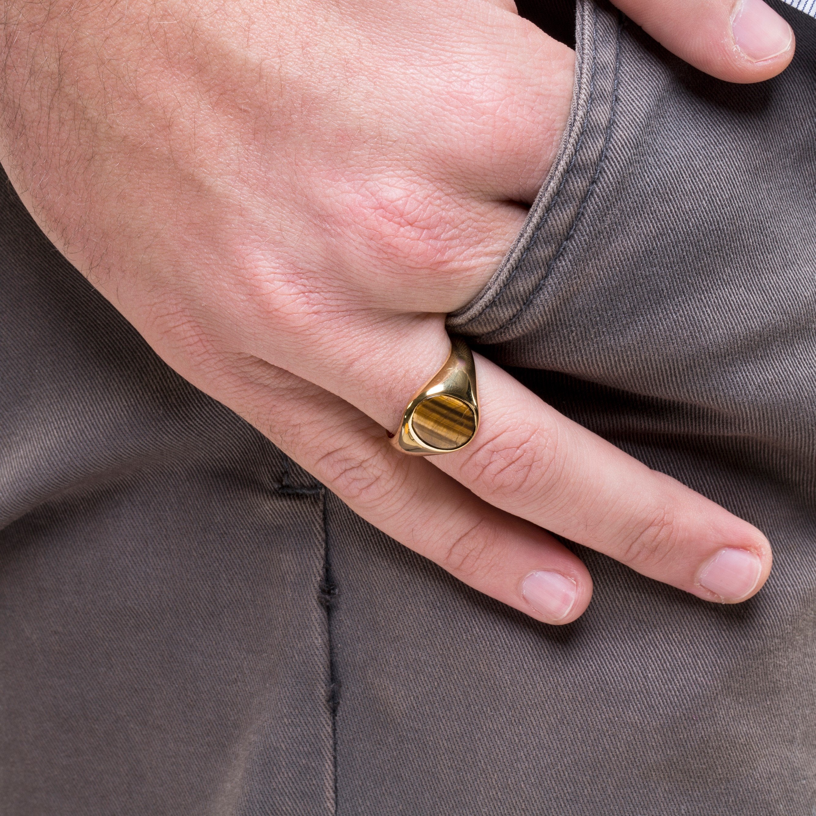 TIGER EYE RING - Danelian Jewelry