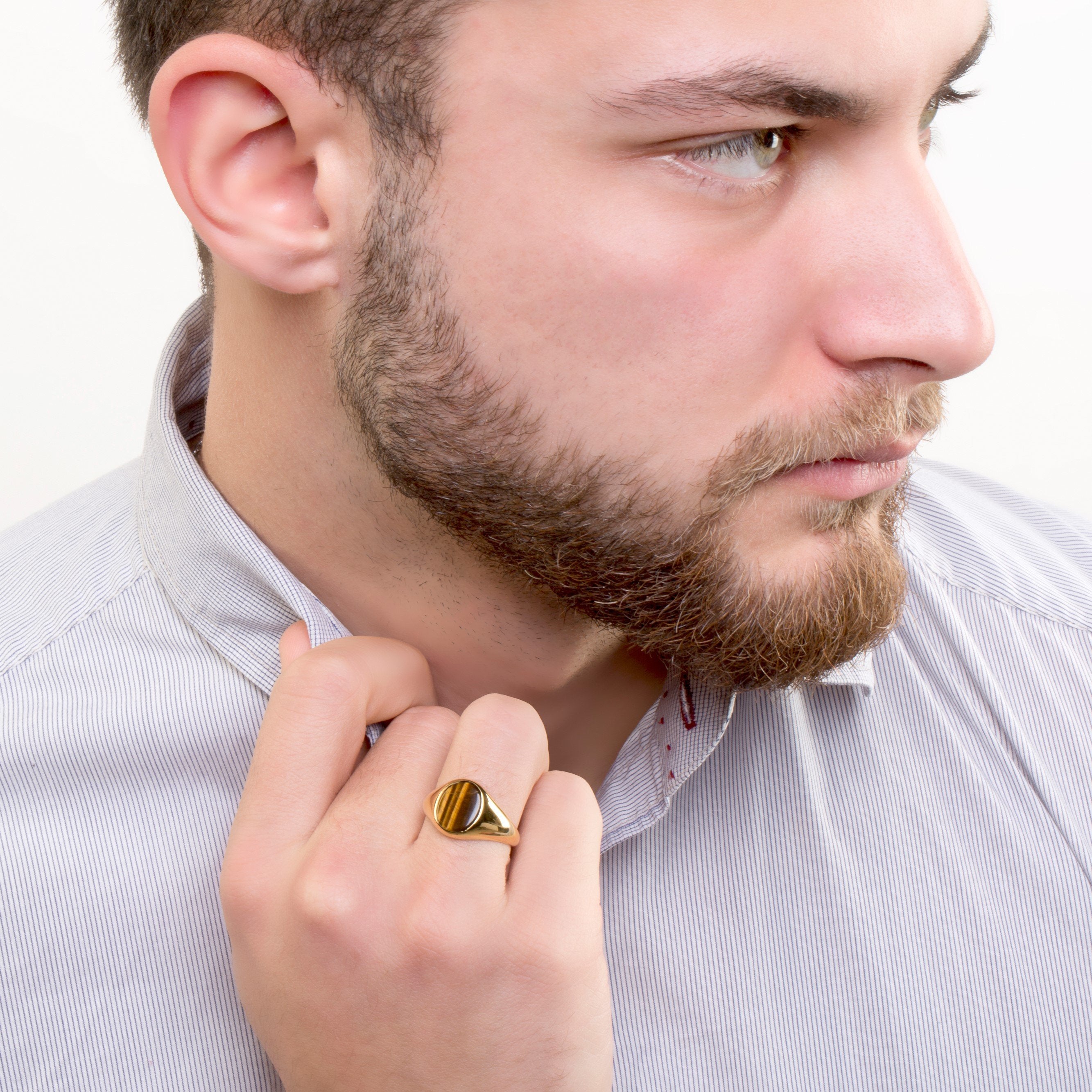 TIGER EYE RING - Danelian Jewelry