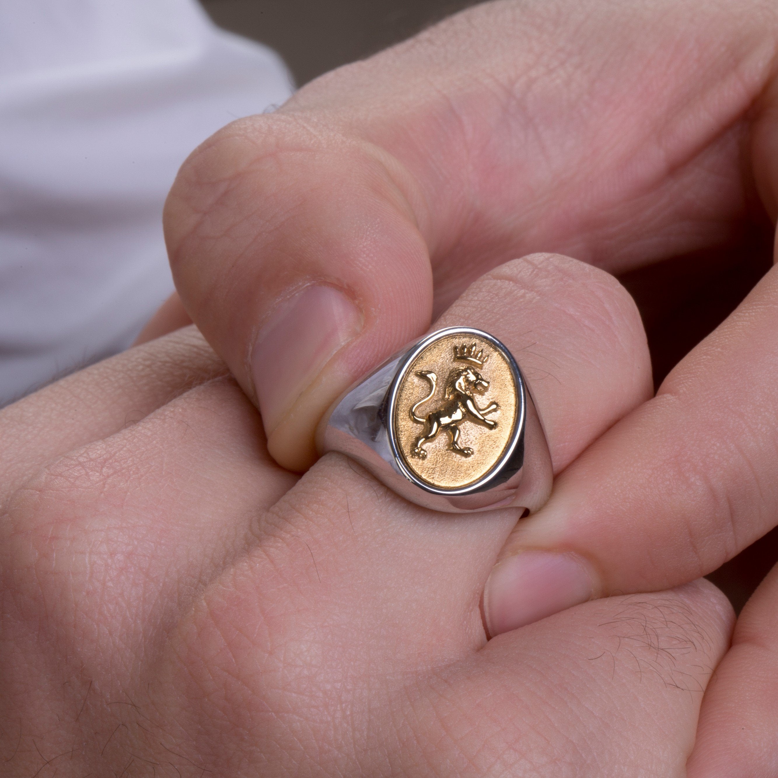 GOLD LION RING - Danelian Jewelry