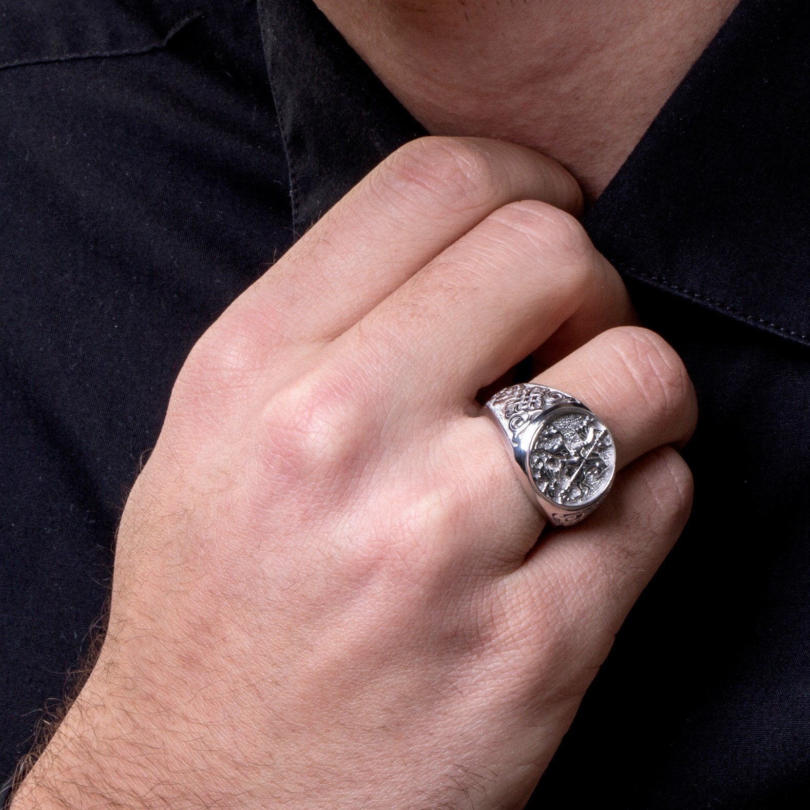 SOVEREIGN SILVER RING - Danelian Jewelry