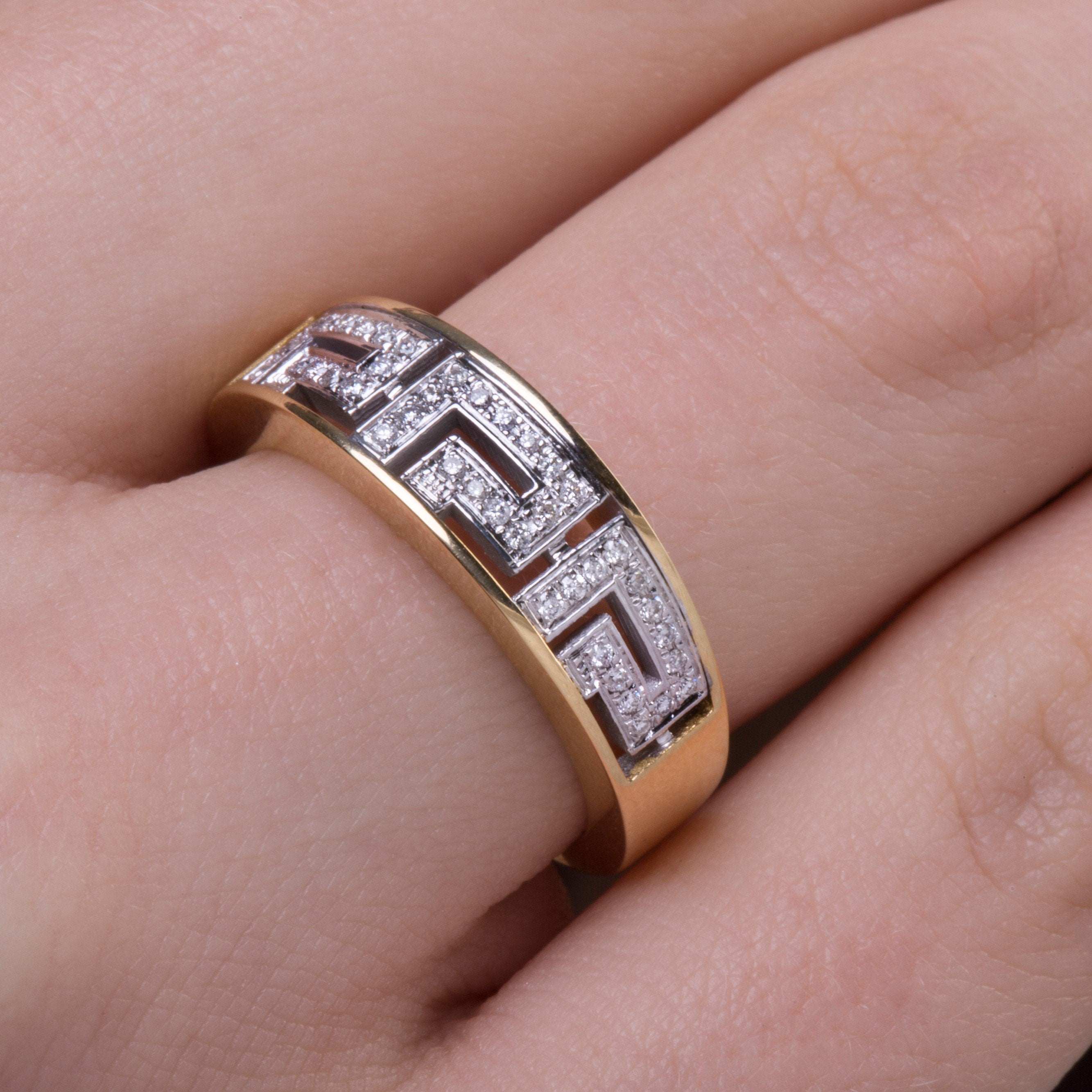 GREEK KEY BAND - Danelian Jewelry