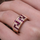 GREEK KEY RING - Danelian Jewelry