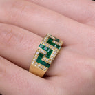 GREEK KEY RING - Danelian Jewelry