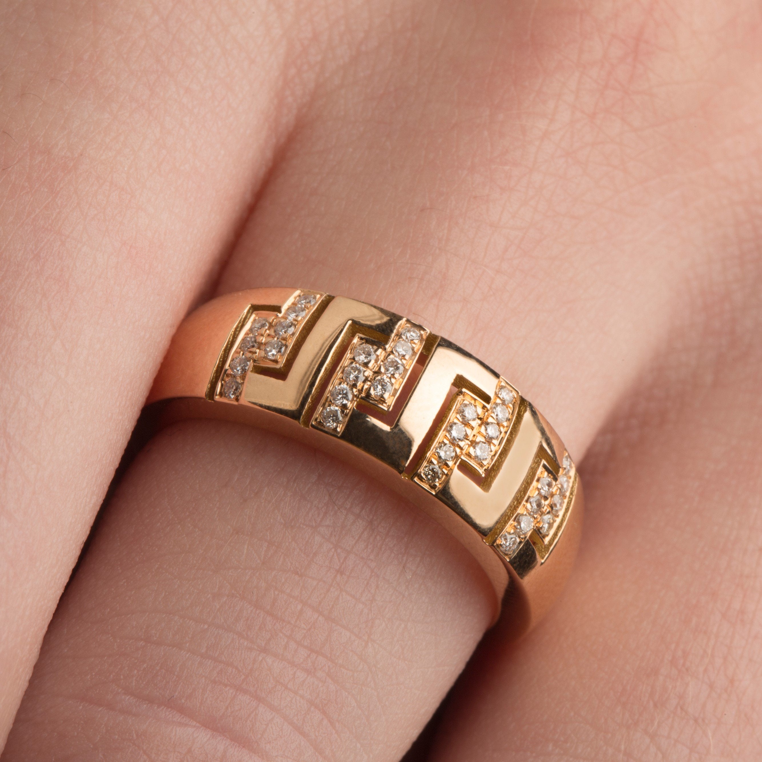 GREEK KEY BAND - Danelian Jewelry