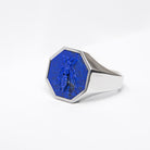 SILVER LAPIS LAZULI BEE RING - Danelian Jewelry