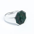 SILVER BLOODSTONE BEE RING - Danelian Jewelry