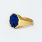 SILVER LAPIS LAZULI BEE RING - Danelian Jewelry