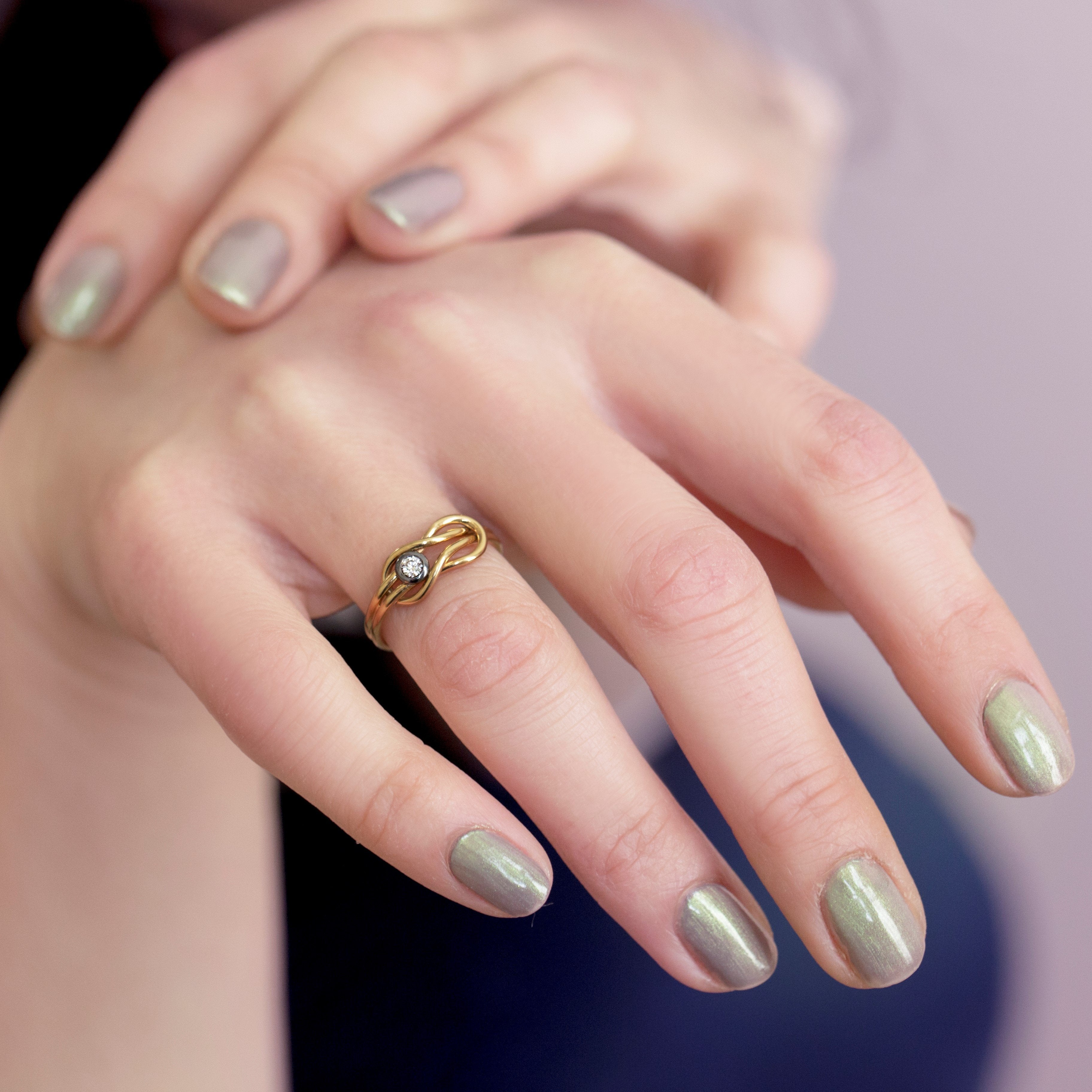 KNOT DIAMOND RING - Danelian Jewelry