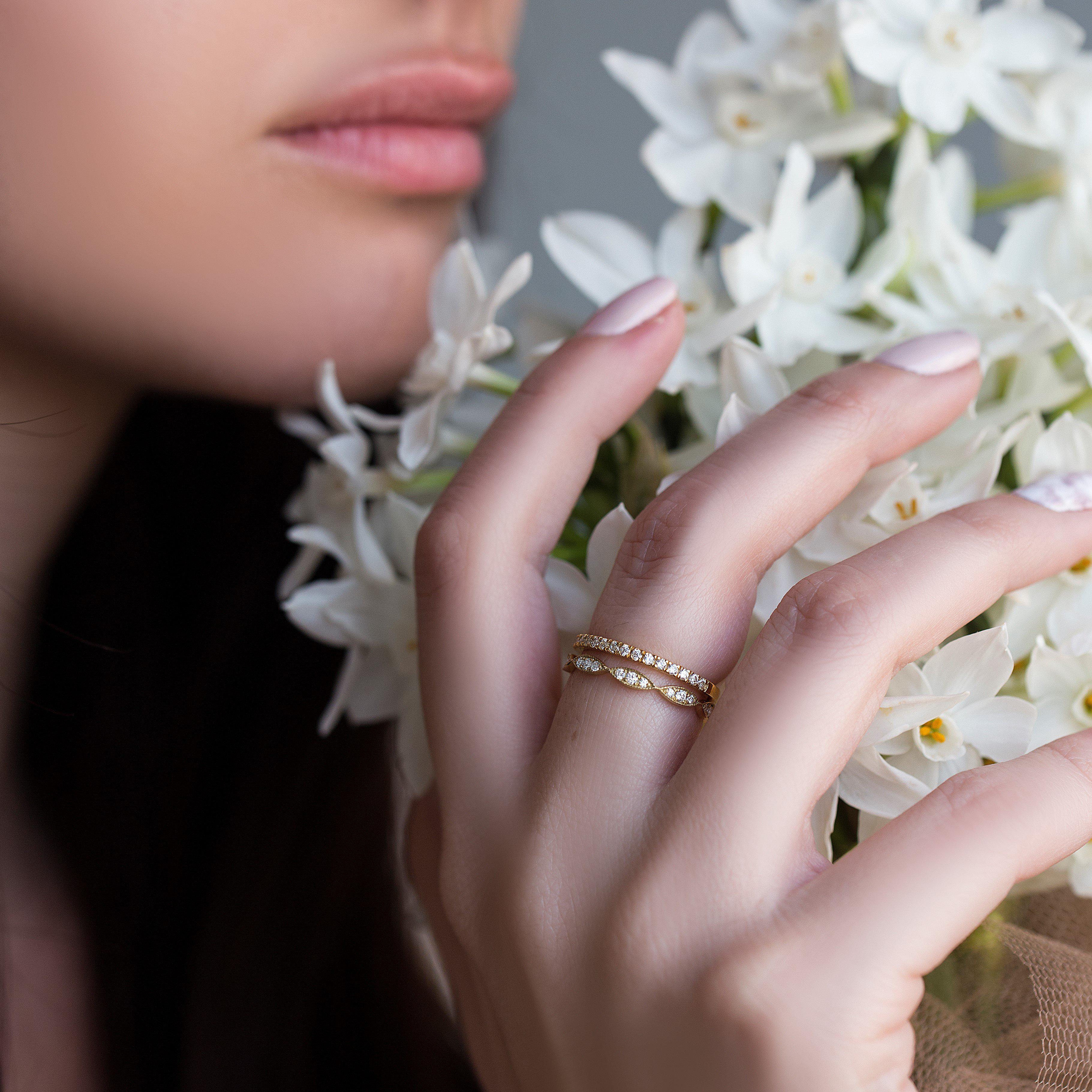 THIN DIAMOND ENGAGEMENT BANDS - Danelian Jewelry