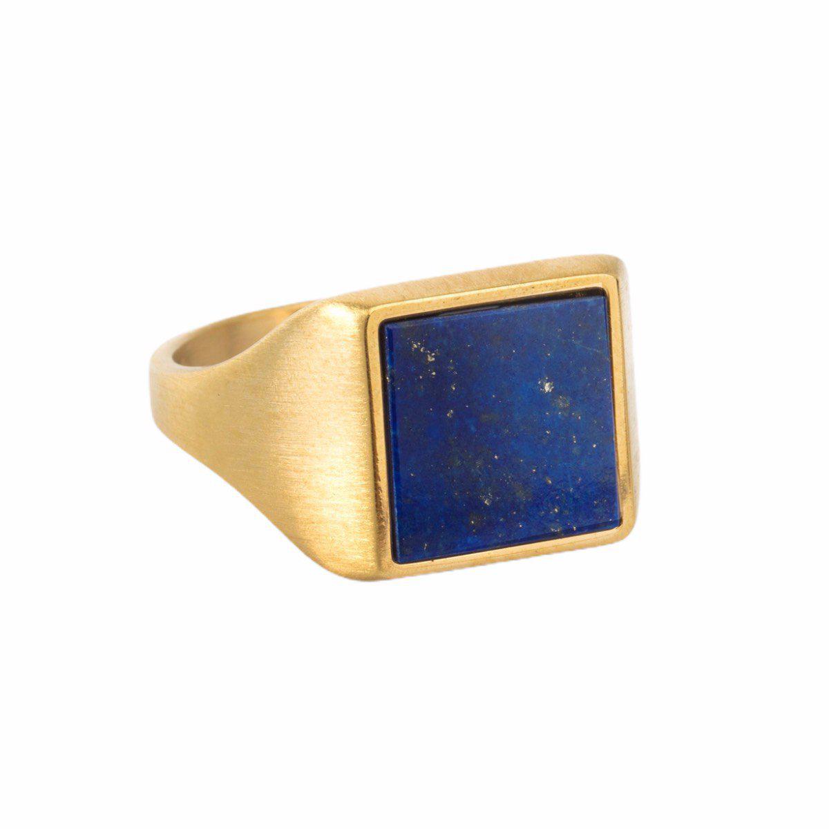 LAPIS LAZULI SIGNET RING - Danelian Jewelry