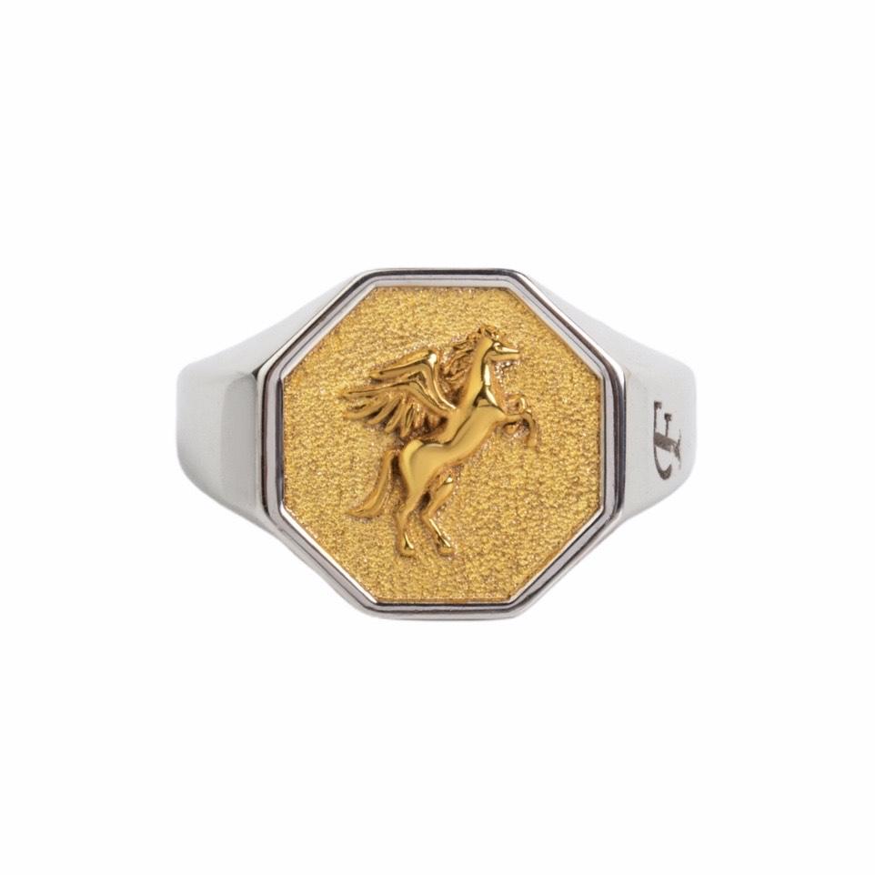 SILVER PEGASUS RING - Danelian Jewelry