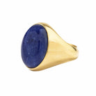 LARGE SODALITE SIGNET RING - Danelian Jewelry