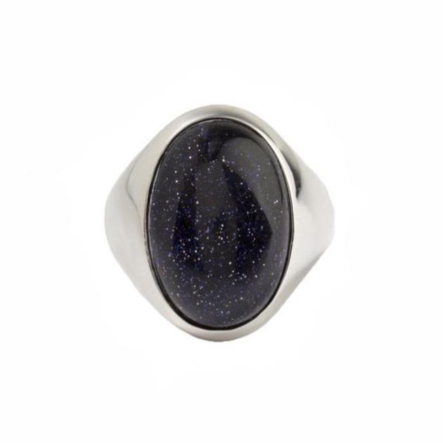 LARGE SANDSTONE SIGNET RING - Danelian Jewelry