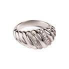 DIAMOND CROISSANT RING - Danelian Jewelry
