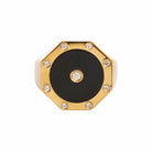 BLACK ENAMEL RING - Danelian Jewelry