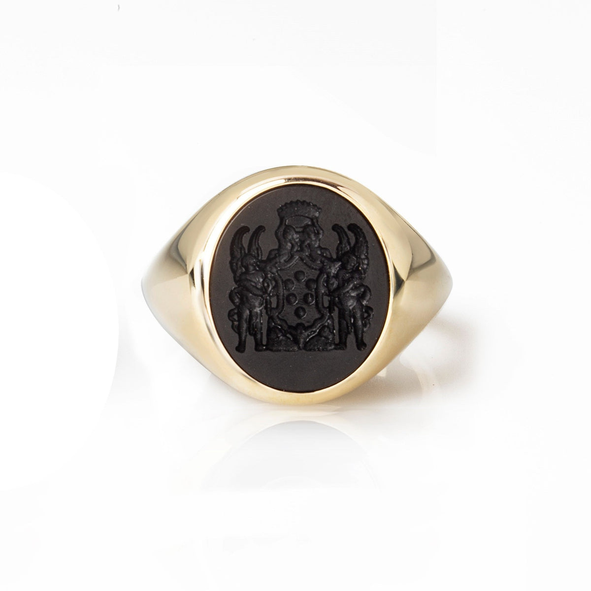 Elijah Black Onyx Signet Ring