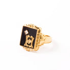 LETTER SIGNET RING - Danelian Jewelry