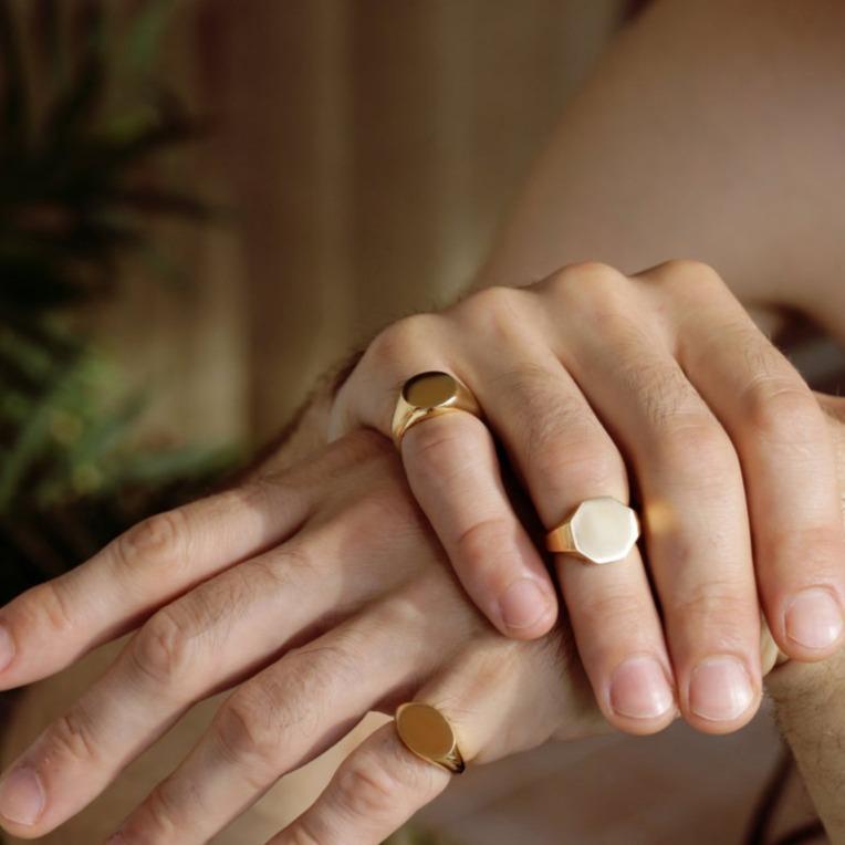 OCTAGON SIGNET RING - Danelian Jewelry