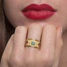 EMERALD BYZANTINE RING - Danelian Jewelry