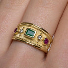 EMERALD BYZANTINE RING - Danelian Jewelry