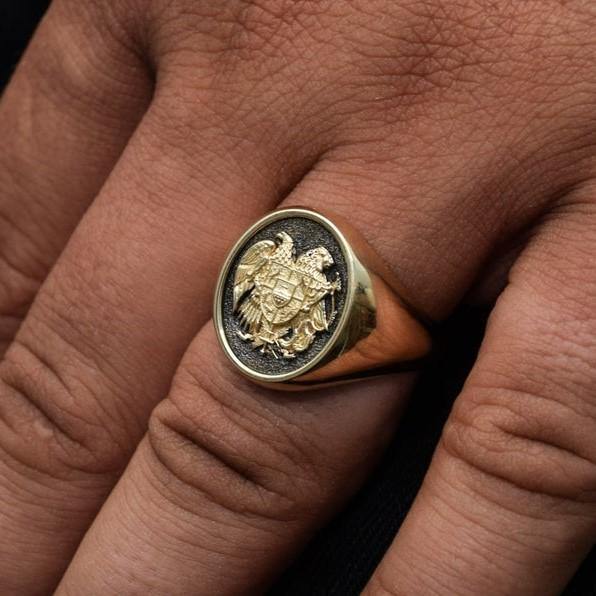 ARMENIAN COAT OF ARMS RING - Danelian Jewelry