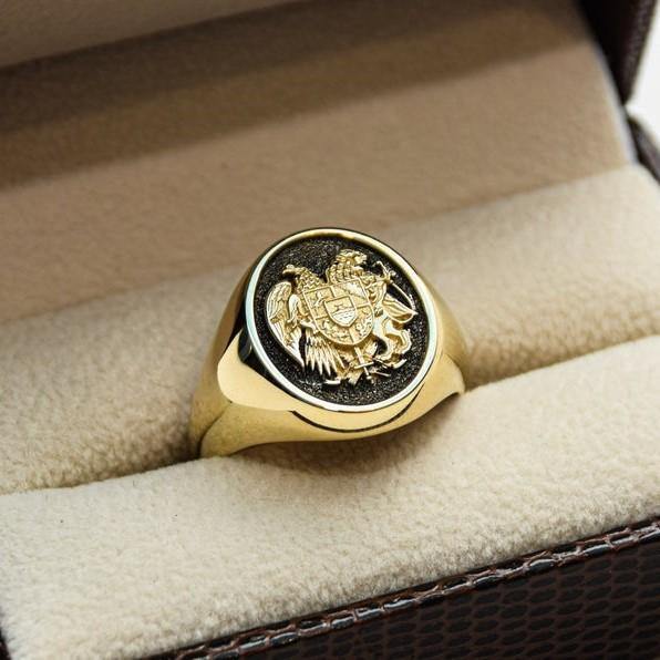 ARMENIAN COAT OF ARMS RING - Danelian Jewelry