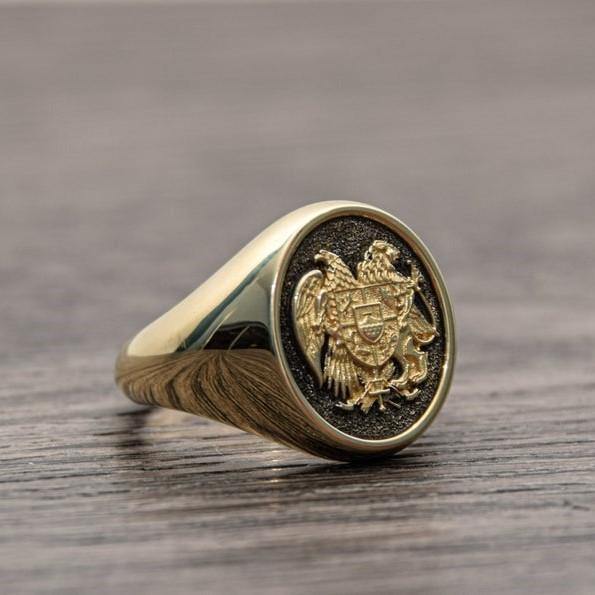 ARMENIAN COAT OF ARMS RING - Danelian Jewelry