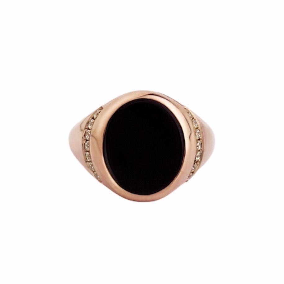 ONYX DIAMOND RING - Danelian Jewelry