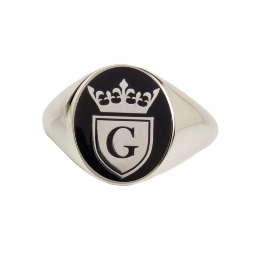 ROYAL LETTER RING - Danelian Jewelry