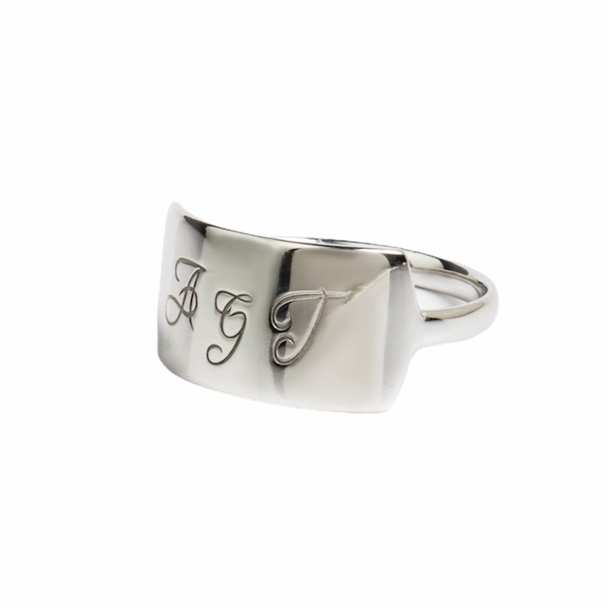 Blue Sardonyx Monogram Signet Ring For Men- Danelian Jewelry