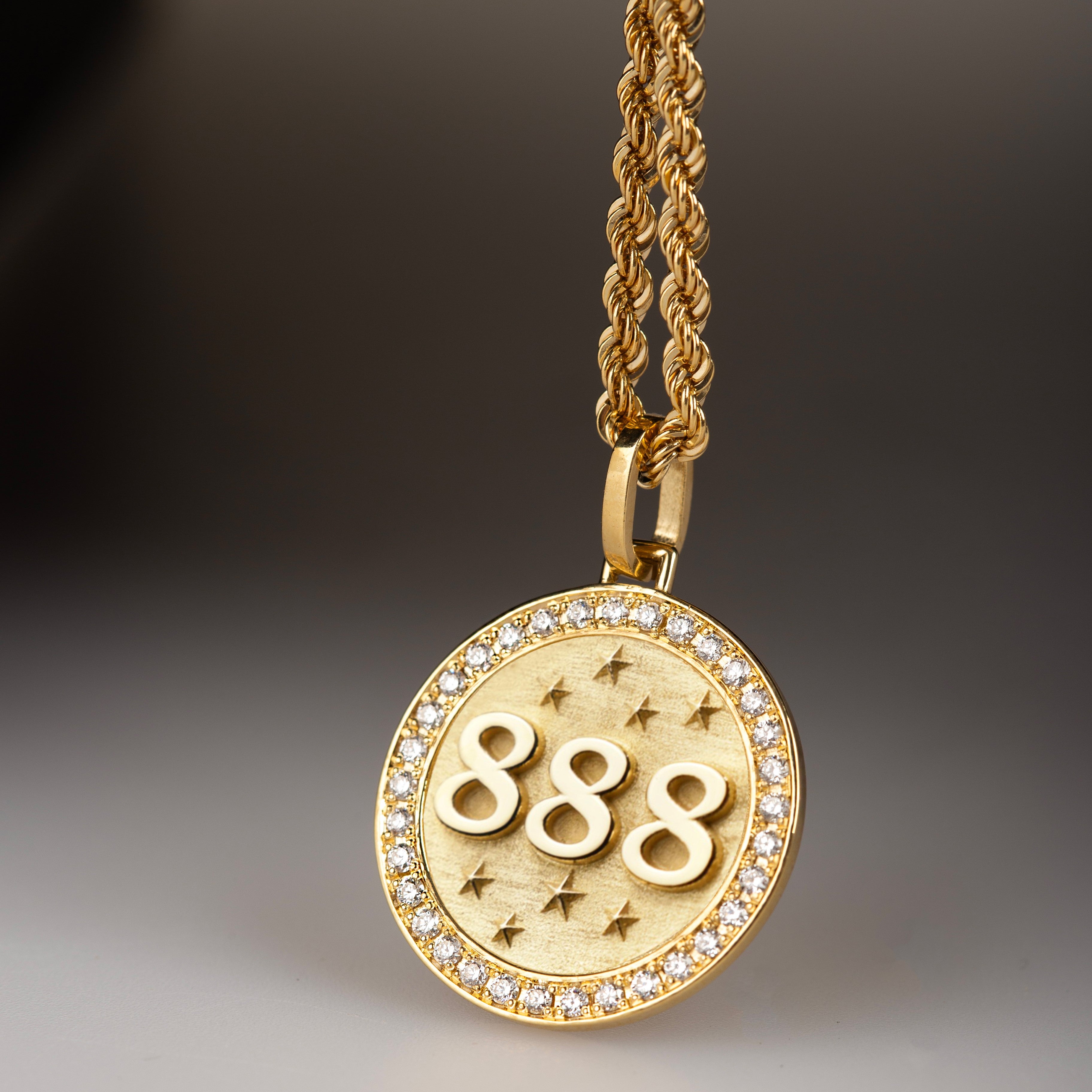 DIAMOND 888 ANGEL NUMBER NECKLACE – Danelian Jewelry