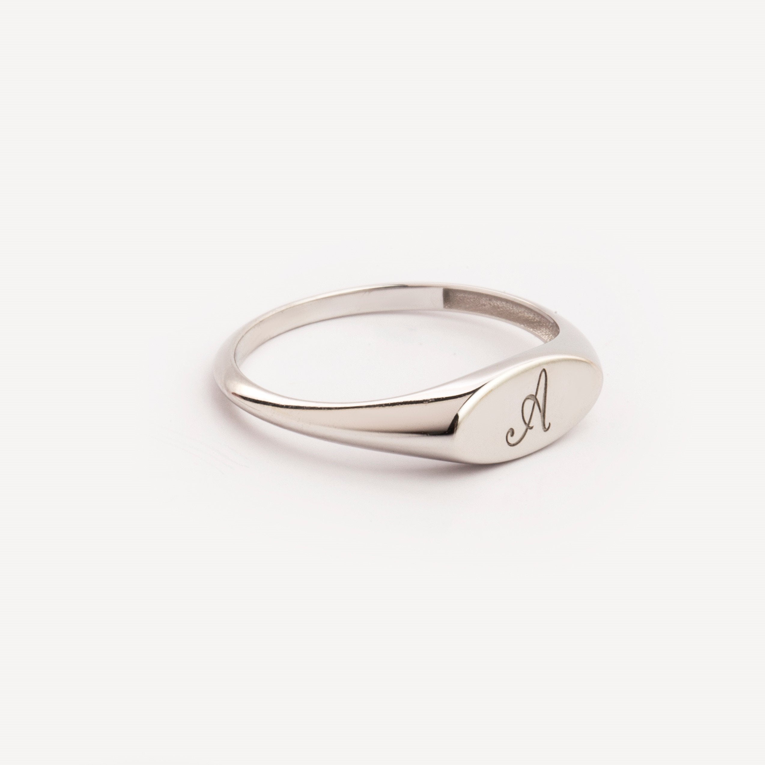 Engraved Ring Personalized Ring Signet Ring Women Ring Men 