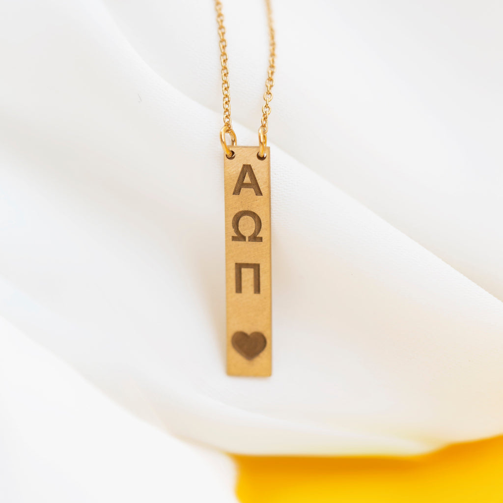 VERTICAL LETTER NECKLACE - Danelian Jewelry