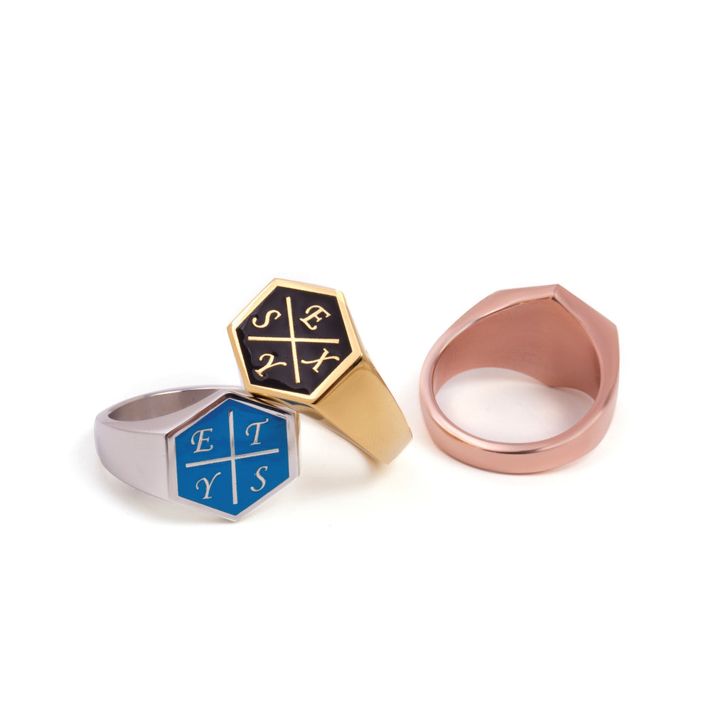 CUSTOM ENAMEL RING - Danelian Jewelry