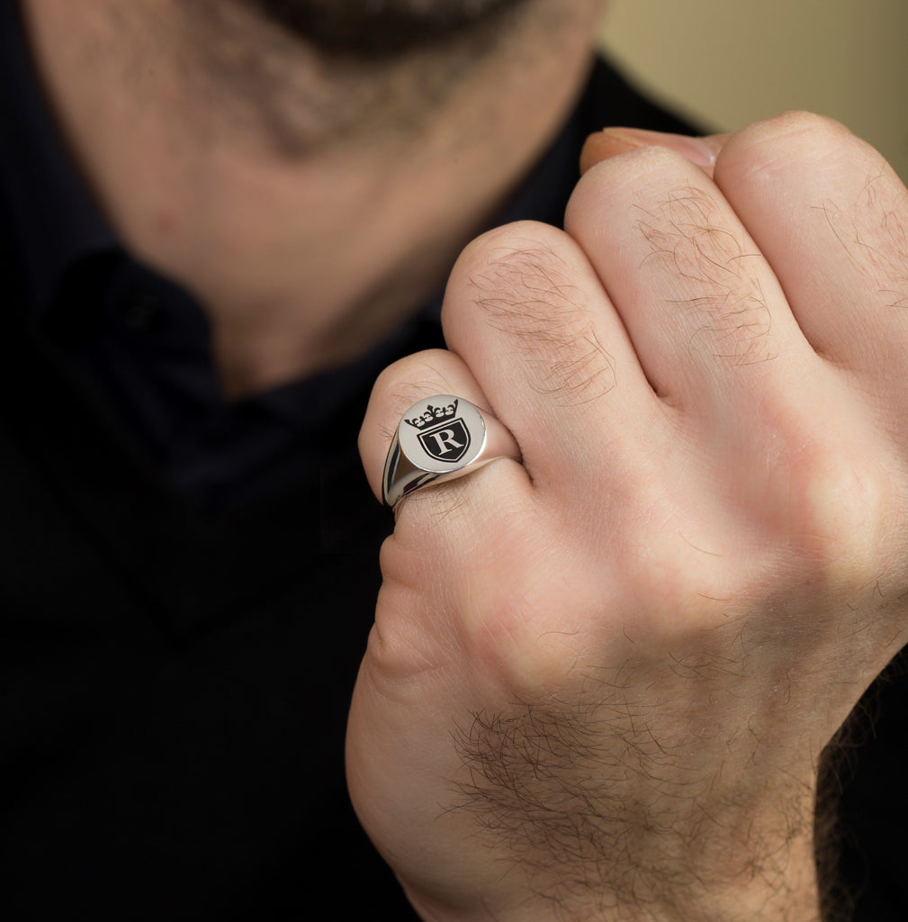 CUSTOM LETTER RING - Danelian Jewelry
