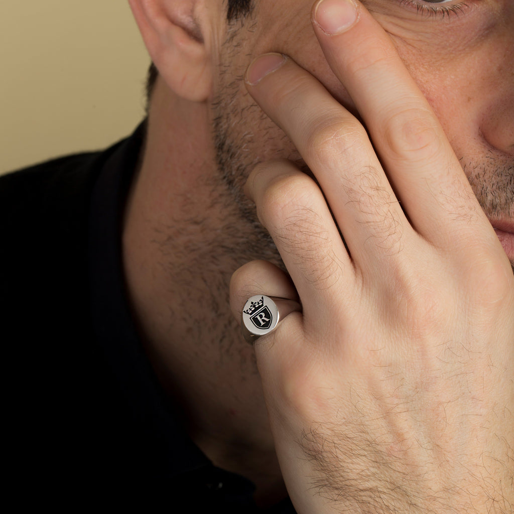 CUSTOM LETTER RING - Danelian Jewelry