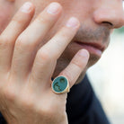 BLOODSTONE MOON RING - Danelian Jewelry