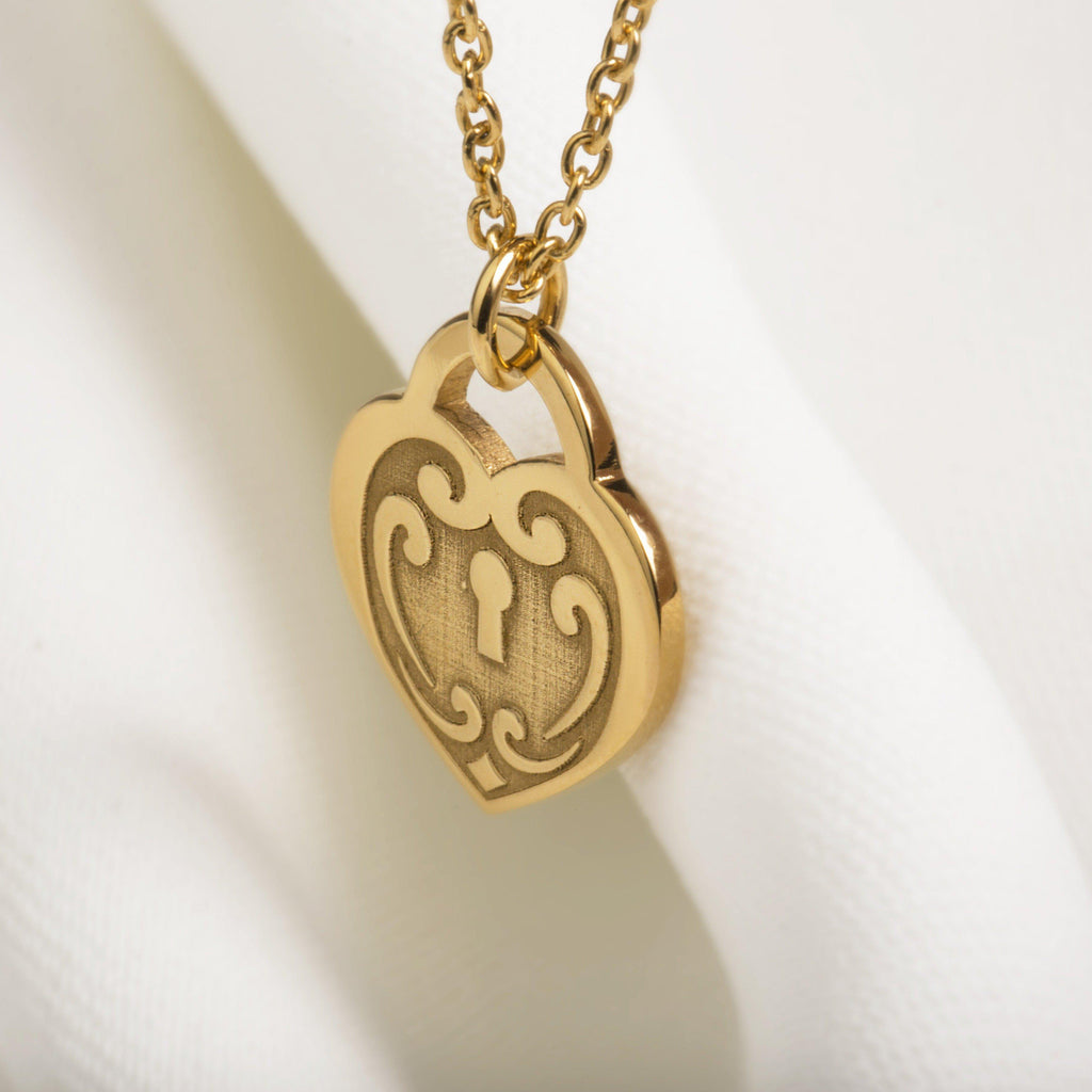 VICTORIAN HEART KEY NECKLACE - Danelian Jewelry