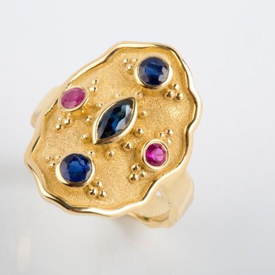 OVAL BYZANTINE RING - Danelian Jewelry