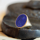 LAPIS LAZULI MOON RING - Danelian Jewelry