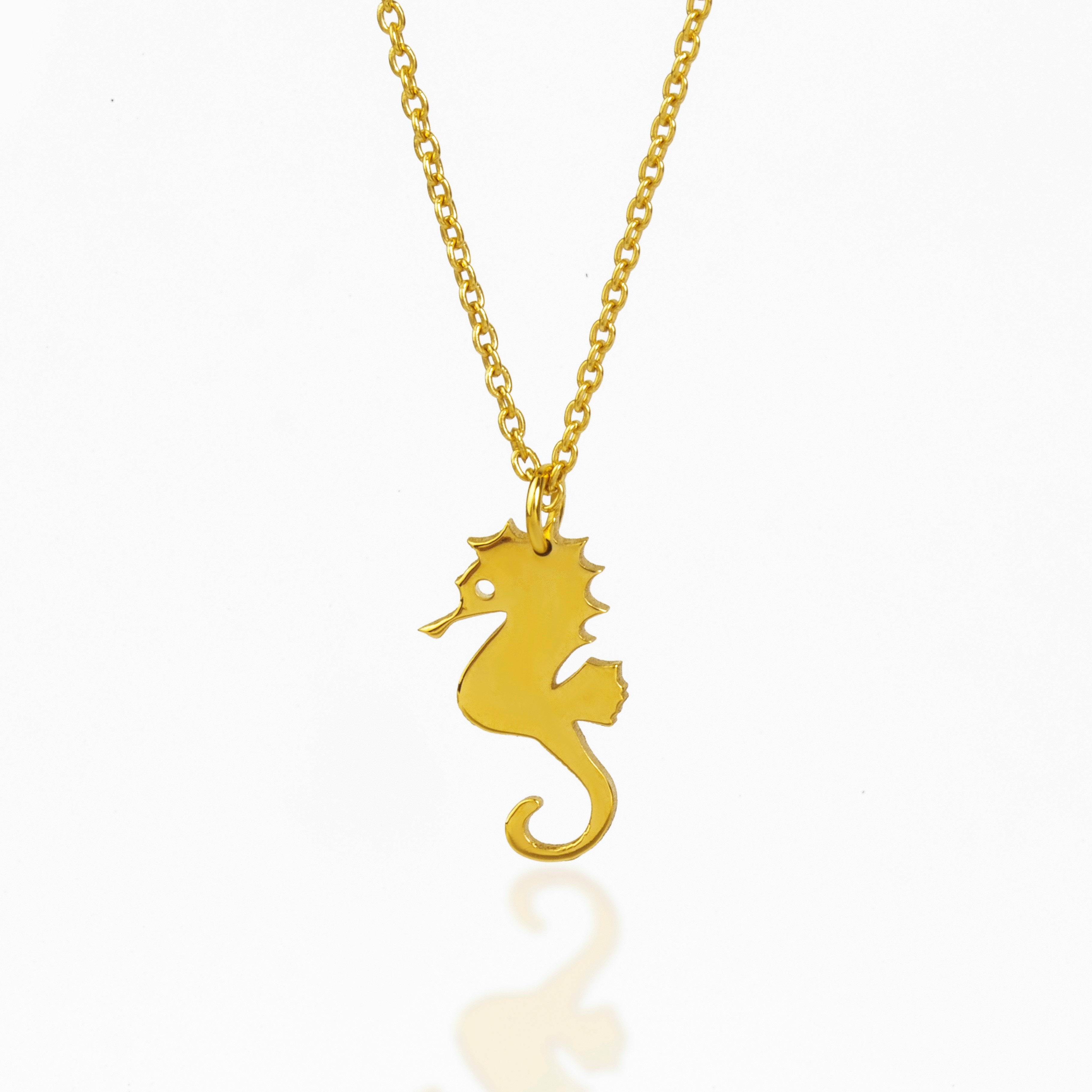 Amazon.com: Seahorse Necklace, Gold Seahorse Pendant, 14k Solid Gold  christmas Gift, Girlfriend gift, Birthday Gift, Valentines Day Gift,Dainty  Necklace (40, Yellow Gold) : Handmade Products