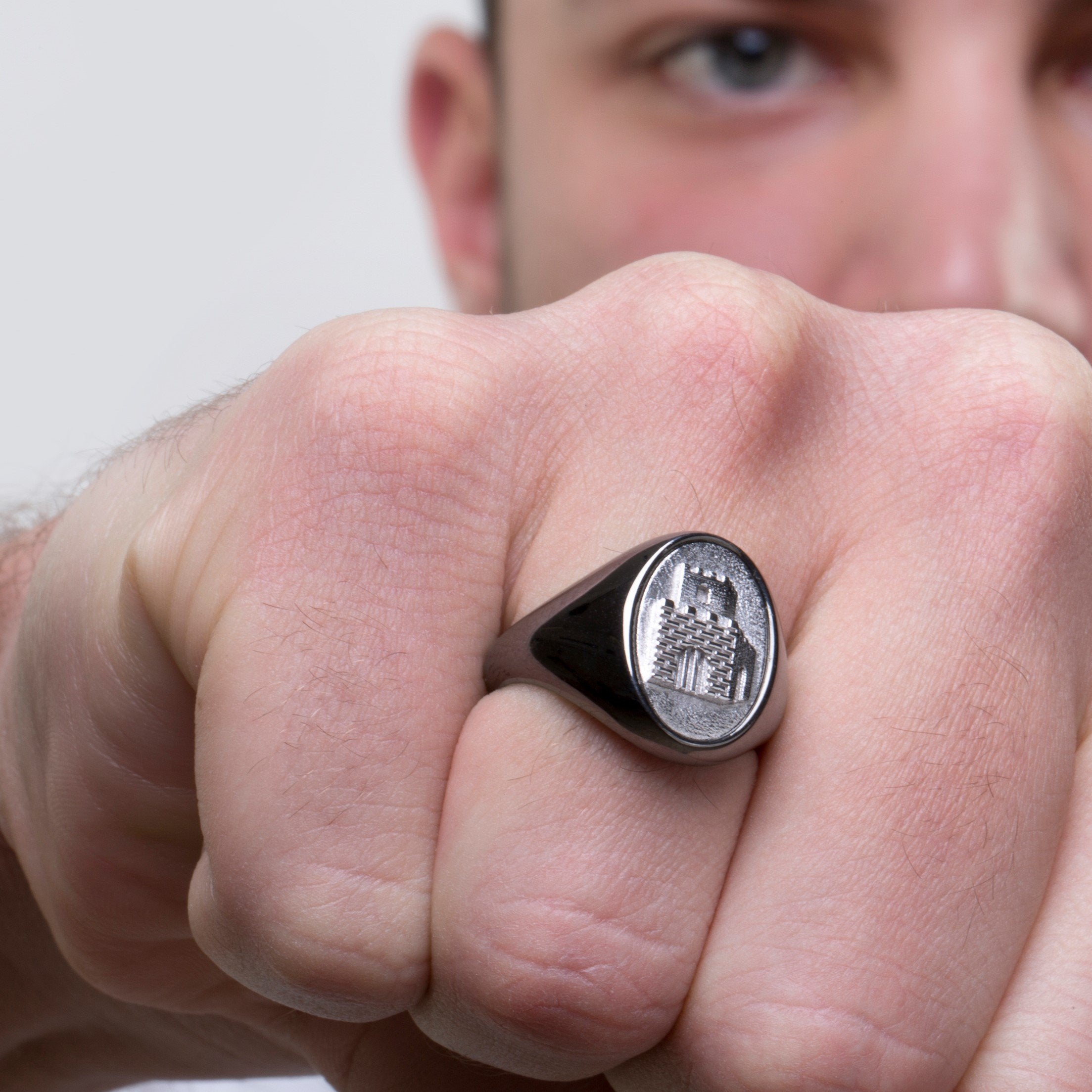 Silver Pinky Signet Ring For Men