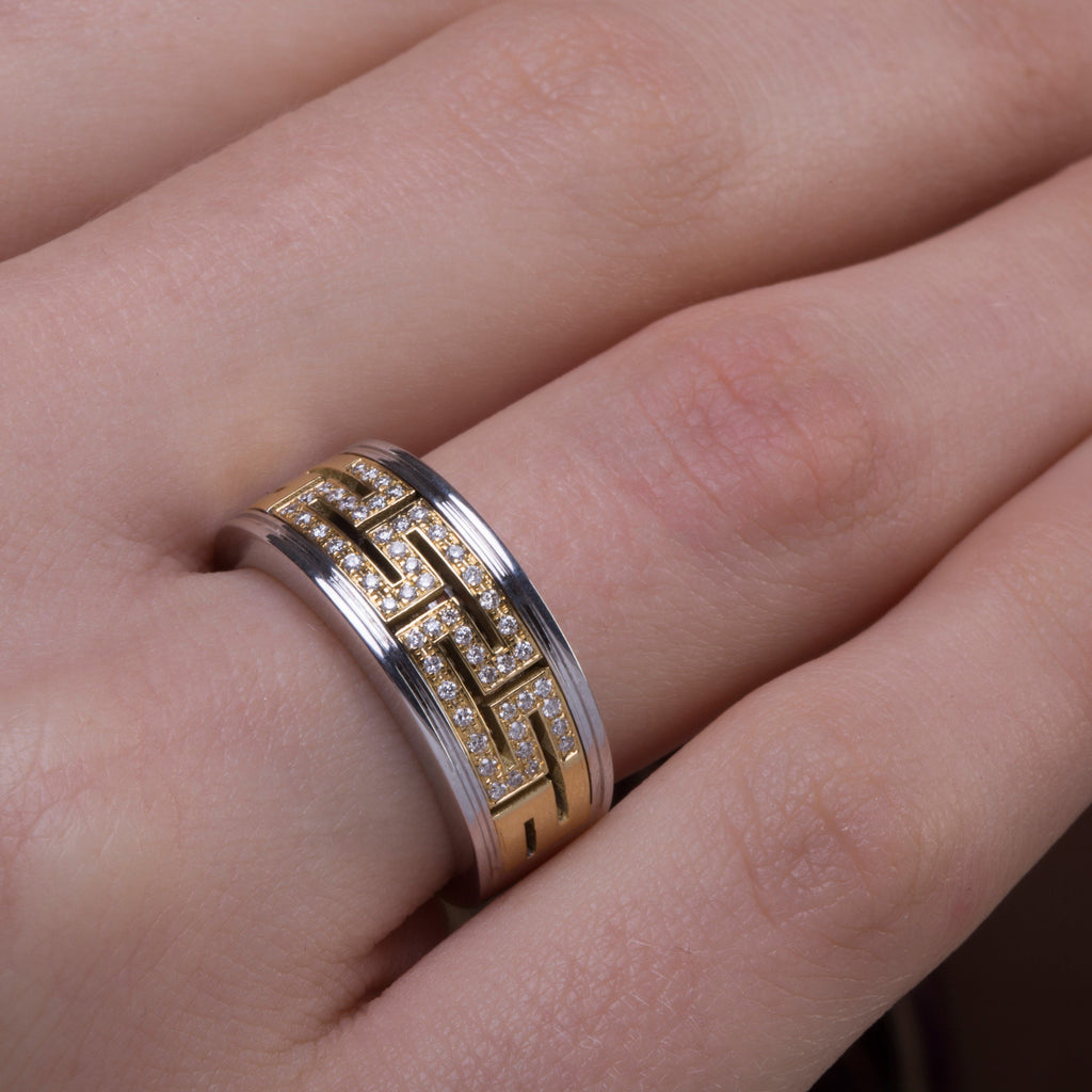 GREEK KEY BAND - Danelian Jewelry