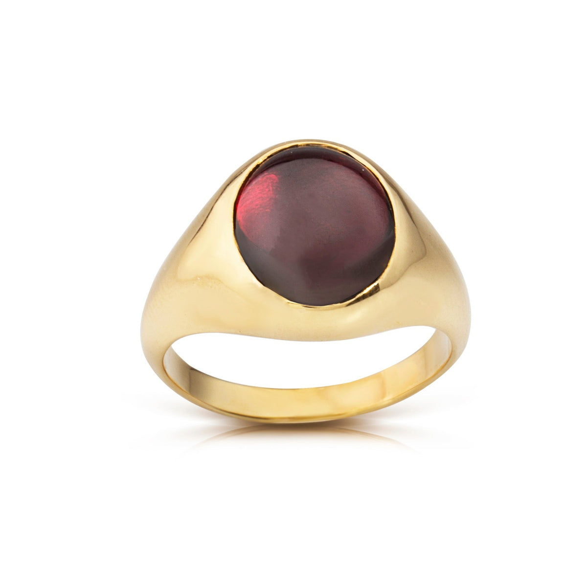 GARNET SIGNET RING – Danelian Jewelry