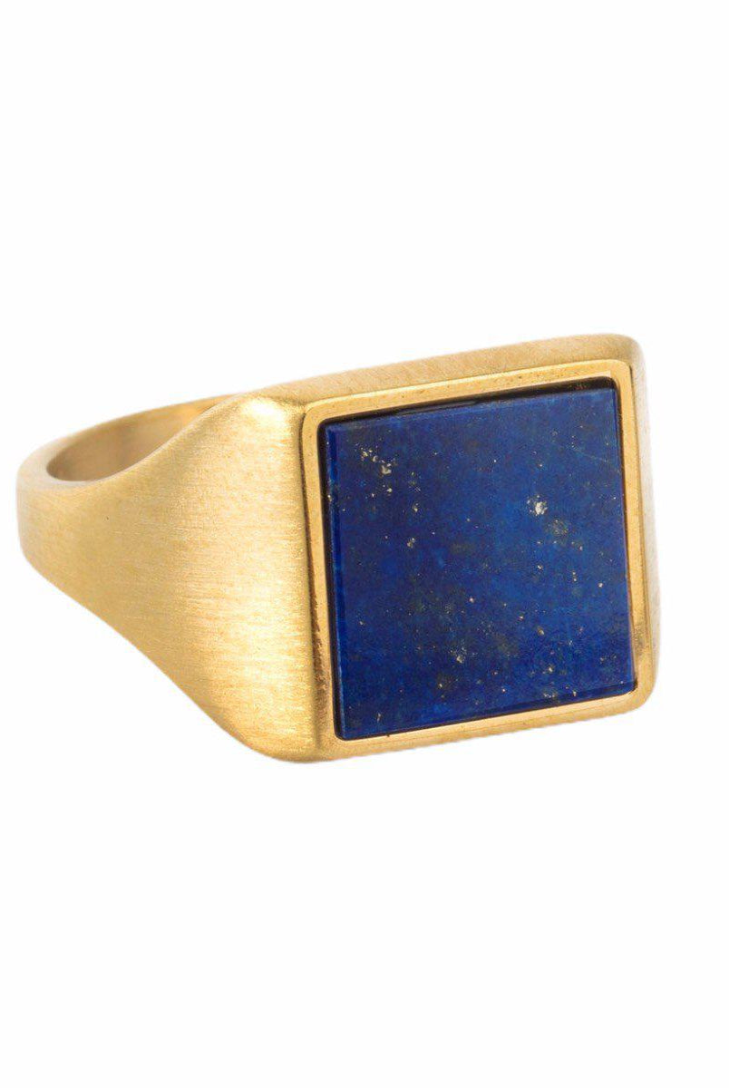 LAPIS LAZULI SIGNET RING - Danelian Jewelry