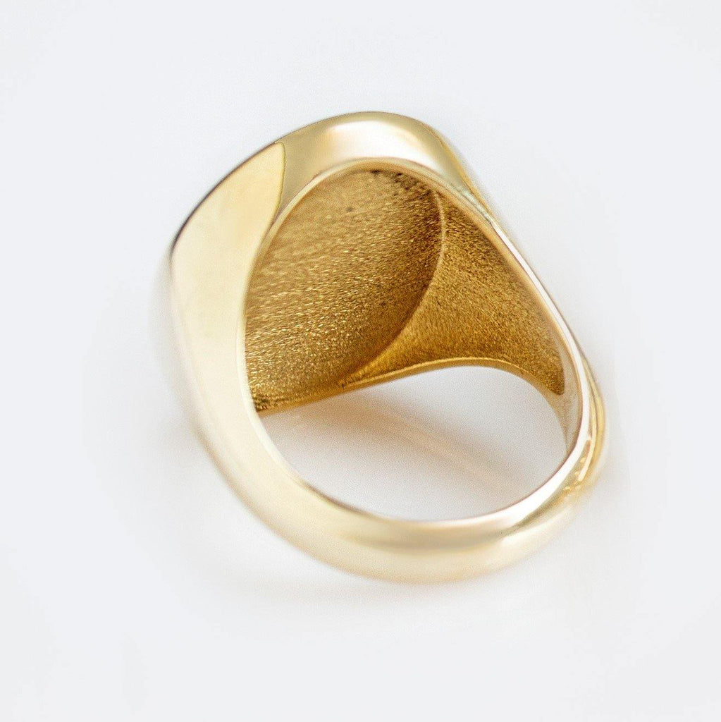 LAPIS LAZULI MOON RING - Danelian Jewelry